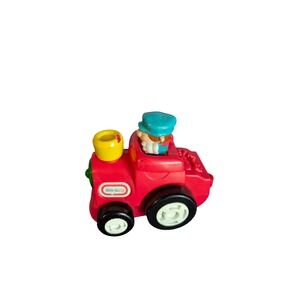 Little Tikes Red Car Vehicle Toy Train Locomotive Engine with Driver
